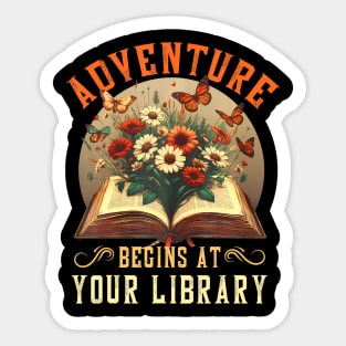 Adventure Begins At Your Library Summer Reading 2024 Sticker